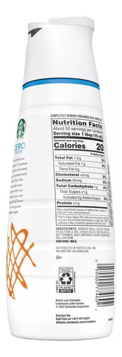 2 Pack crema Starbucks zero sugar sabor caramelo 828ml