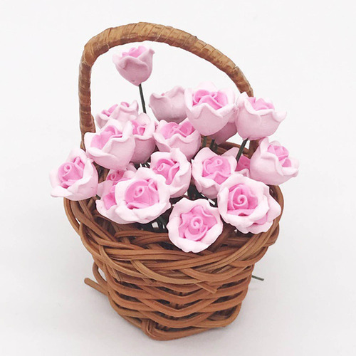 3 X 10 Piezas De Flores Rosas Artificiales Para Casa De