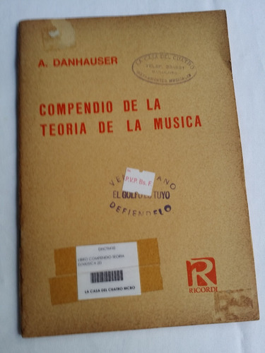 Libro De Compendio De La Teoria De La Musica - 