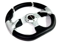 Comprar Volante Deportivo Tuning Racing 32cm Negro + Silver V526s-4
