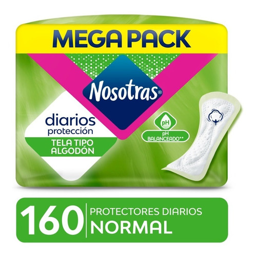 Protector Diario Nosotras Normal Cortos 160 Un