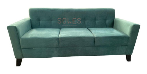 Sillon  3 Cuerpos Vintage Tapizado Pana Suave Premium