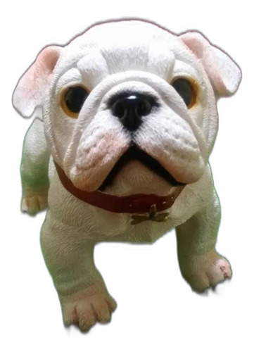 Perro Bulldog Inglés, Figura De Resina, 20x26x14cm