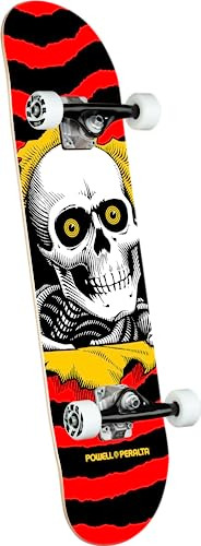 Powell Peralta Ripper Skateboard Complete - Negro / Rojo 7.7