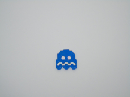 Ghost Pacman Blue Pixel 2,5cm