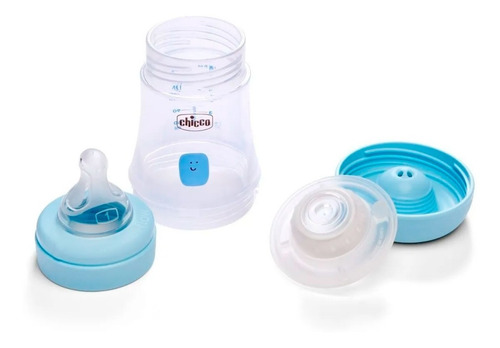 Mamadera Chicco Perfect 5 Anti Cólicos 150 Ml Color Celeste