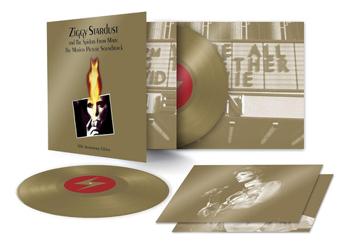 David Bowie Ziggy Stardust 50th Anniversary 2 Lp Gold Vinyl