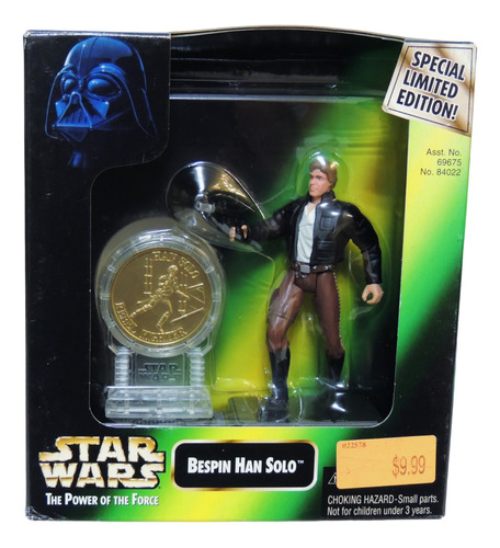 Star Wars Power Of The Force 2 Han Solo Con Moneda De Oro