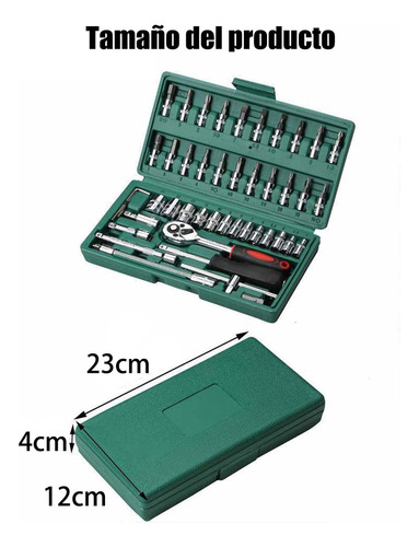 Juego De Herramientas Dados Llave Mecánicas Autocle 46pcs