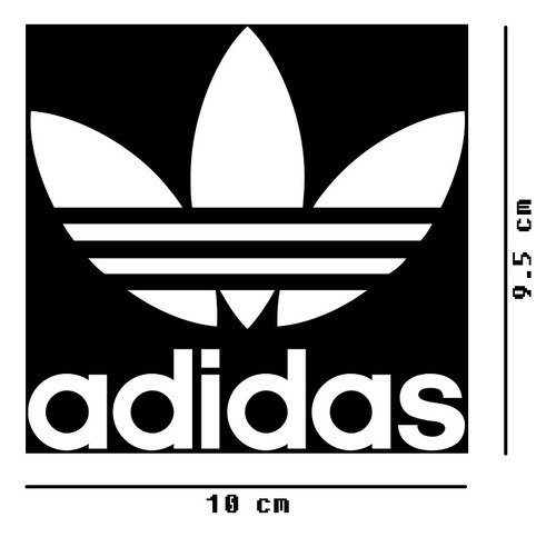 adidas Originals Logo Sticker Vinil 2pzs Rd $135 Mikegamesmx