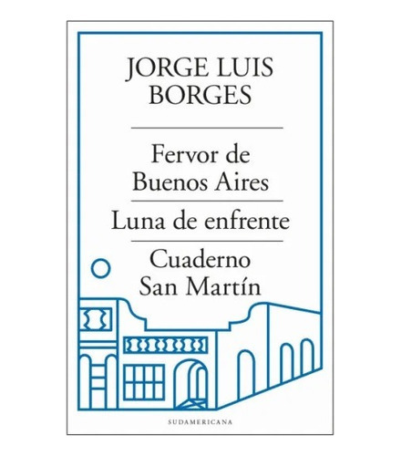 Imagen 1 de 1 de Fervor De Bs As - Luna De Enfrente - Cuaderno San Martín, De Jorge Luis Borges., Vol. 1. Editorial Sudamericana, Tapa Blanda, Edición 1 En Español, 2023
