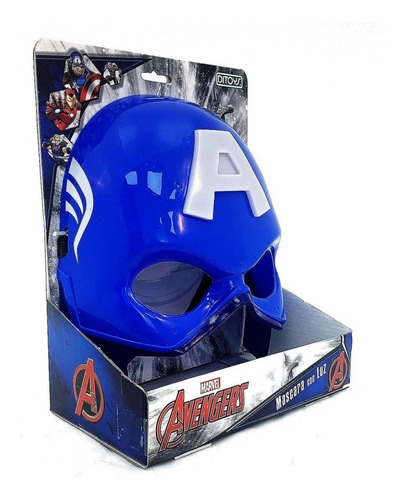 Máscara Capitán América Avengers Con Luz - Ditoys Marvel