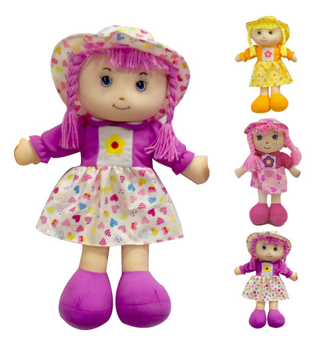 Muñeca Pepona De Tela Isabella 30 Cm Plushy