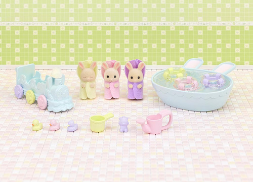 Sylvanian Families Conjunto Hora Do Banho Trigêmeos - Epoch