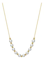 Comprar Collar Happier De Perlas En Plata 925, 45 Cm, Oro 18k