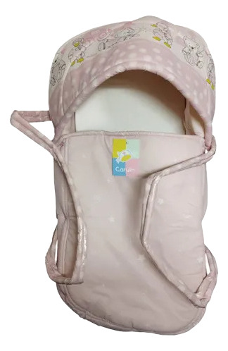 Moises De Viaje Estampado Capota Desmontable Mibes Motivos Surtidos Rosa
