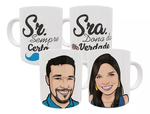 Caneca - Dia dos Pais - Caricatura Personalizada