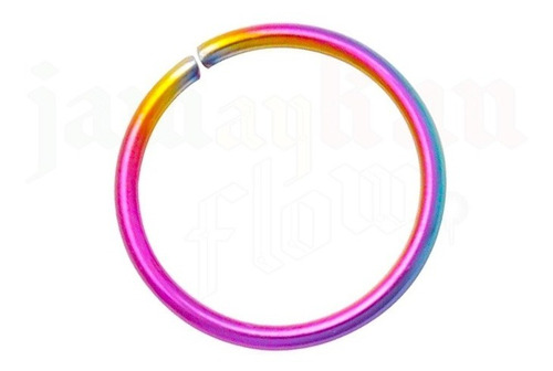 Imagen 7 de 8 de Piercing Ring Nariz Oreja Cartilago 4 Plugs Acero 12mm