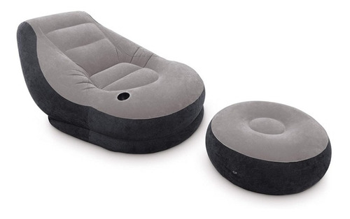 Intex Ultra Tumbona Inflable Con Otomana