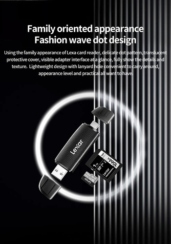Lector De Tarjetas 2 En 1 Lexar Usb-c 3.2 Sd Y Micro Sd