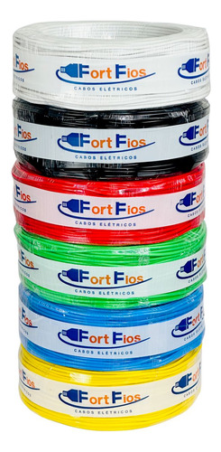 Fio Elétrico 1,5mm Cabo Flexível 1 5mm Rolo 100m Metros 750v