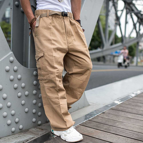 Pantalones Tipo Cargo Endy Baggy Para Hombre, Informales, Ti