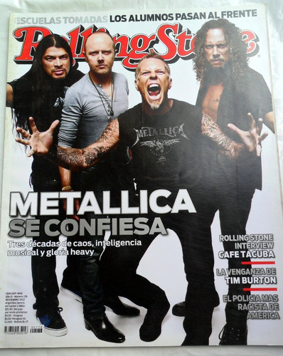 Rolling Stone 176 Metallica Se Confiesa : 30 Años De Gloria 