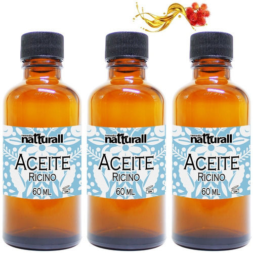 Aceite Ricino Orgánico Puro Natural Contiene 3