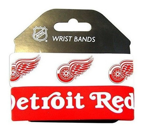 Pulsera De Caucho De Silicona Nhl Detroit Redwings, 2