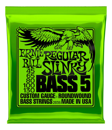 Cuerdas Bajo Electrico Ernie Ball Regular Slinky 5 Bass 2836