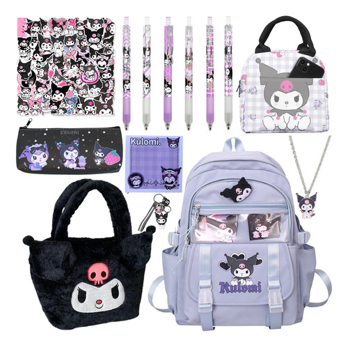 63 Unidades/set De Mochila Kuromi Con Dibujos Animados, Bols