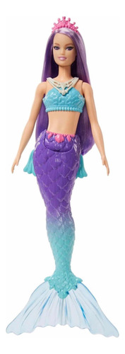 Barbie Sirena Dreamtopia Azul & Morado Mattel Hgr10