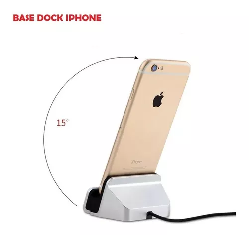 BASE DOCK STATION CARGADOR LIGHTNING PARA IPHONE