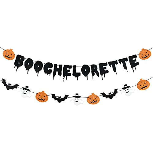Negro Halloween Bachelorette Banner Y Boochelorette Q665x