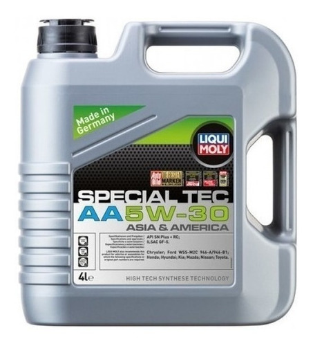 Liqui Moly Aceite 5w30 Sintetico Special Tec Aa 4 Litros