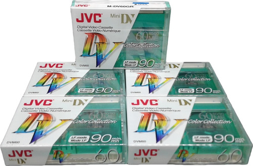 Jvc Caixa Com 5 Unid Super Promoção Kit Fita Mini Dv M-dv60