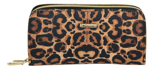 Billetera Doble Cierre Animal Print