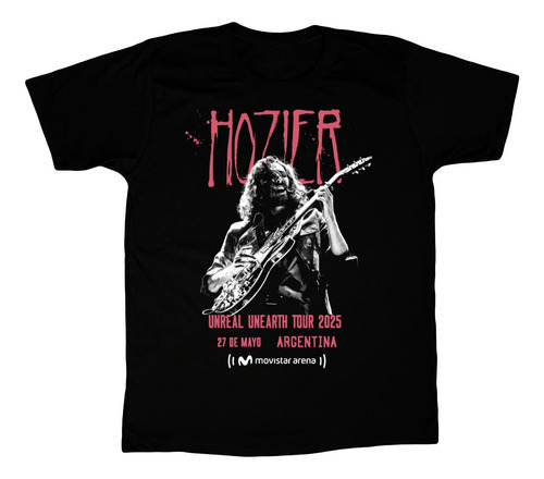 Remera Estampada Hozier Argentina Fecha Movistar Arena