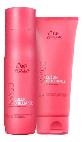  Wella Prof Invigo Color Brilliance Shamp 250ml + Cond 200ml