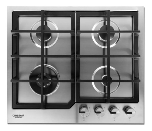 Cooktop Crissair A Gás 4 Queimadores Em Aço Inox Bivolt