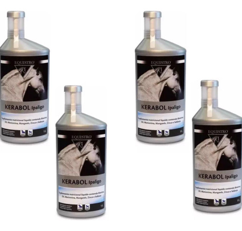 Kit 4 Unidades - Equistro Kerabol Ipaligo 1 Lt