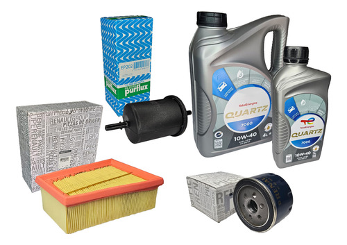 Kit Service Renault Clio 2 1.6 K4m Aceite 10w40 Y 3 Filtros