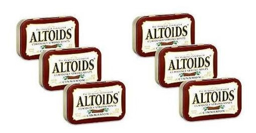 06 Altoids Cinnamon - Pastilhas Importadas De Canela 50g 