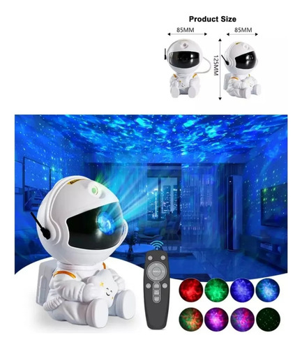 Proyector Led Astronauta Galaxia Luz Noche