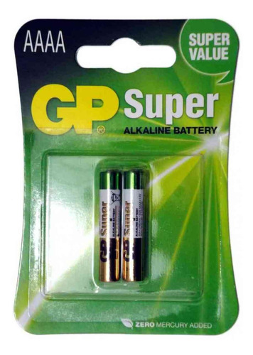Pila Aaaa Marca Gp Super Alkaline Battery Paquete 2 Baterías