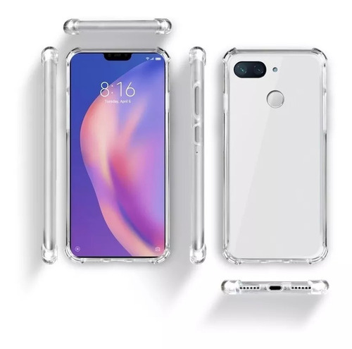 Imagen 7 de 10 de Funda Puntas Reforzadas + Vidrio Templado Xiaomi Note 5a