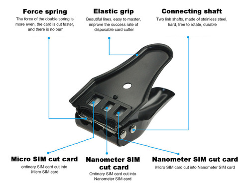 Cortador De Tarjetas Sim Micro Nanométrico Estándar Universa