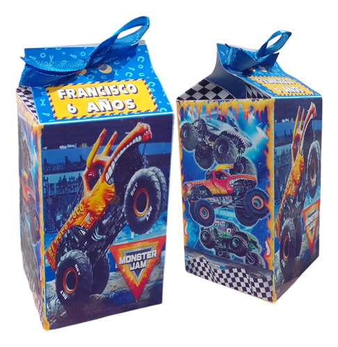 Cajita Milk Monster Jam×30 Personalizados 