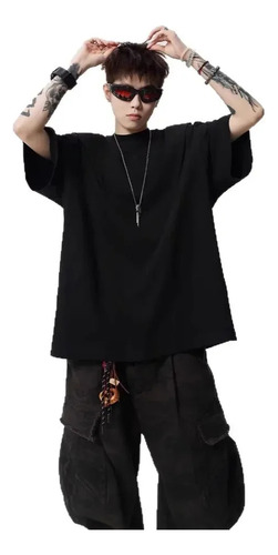 Camiseta De Moda Juvenil Con Cuello Redondo Y Manga Corta Un