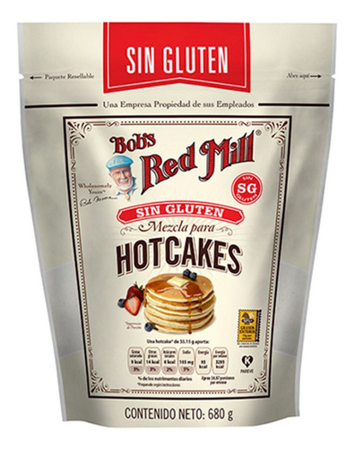 Harina Bob's Red Mill Para Hotcakes Sin Gluten 680g
